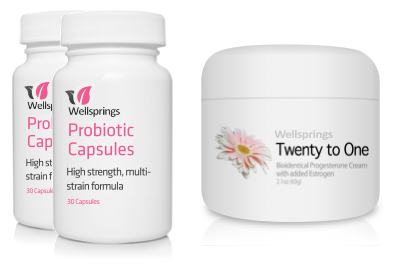Wellsprings Probiotic Capsules and 20-1 Cream Pack