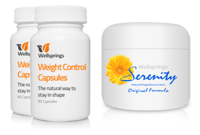 Wellsprings Weight Control Capsules and Serenity Cream Pack